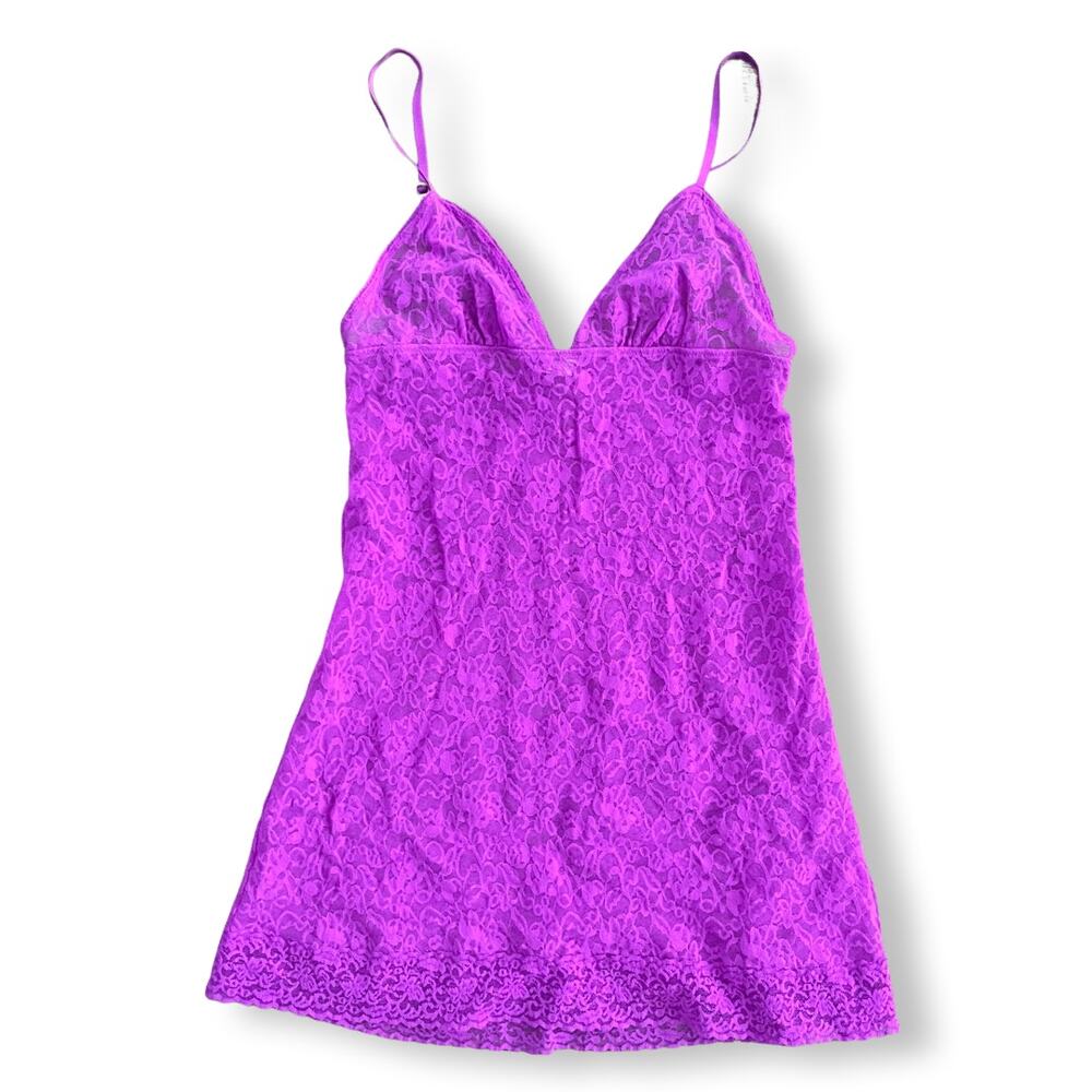 Victoria’s Secret Womens Size Large Purple Lace Camisole